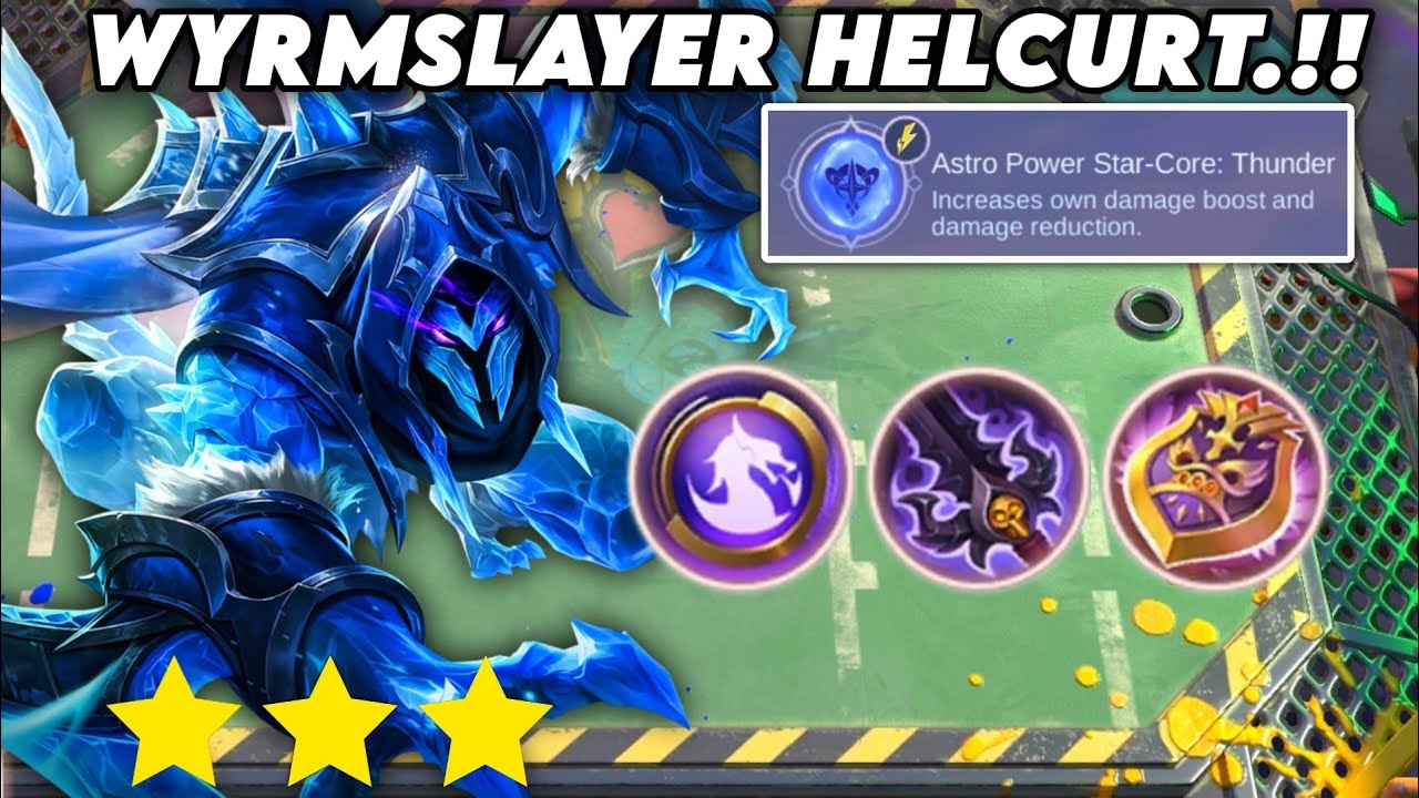 HYPER 1 GOLD HERO.!! WYRMSLAYER HELCURT.!! MAGIC CHESS MOBILE LEGENDS