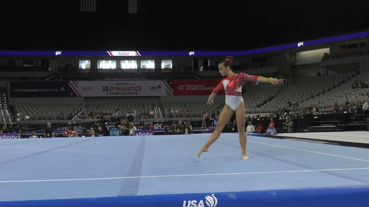 Gabrielle Hardie  - Floor Exercise  - 2024 Xfinity U.S. Championships  - Women Session 1 Day 1