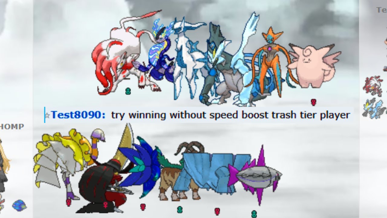 SPEED BOOST MADE THIS NOOB LEGENDARY SPAMMER SALTY ON POKEMON SHOWDOWN!!!!