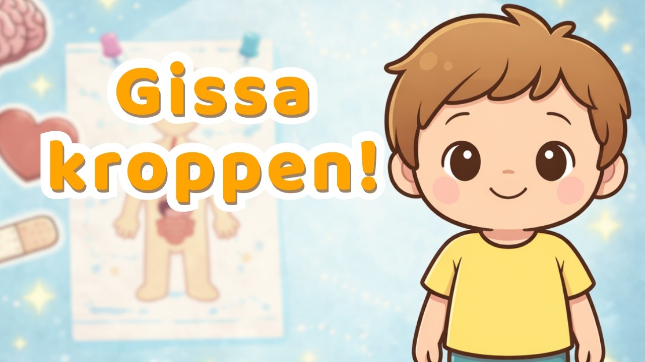 Gissa kroppsdelen! 🖐️ | Rolig lek f&ouml;r barn | Svensk barnvideo