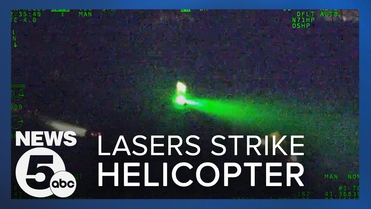 Lasers strike OSHP helicopter 3 times in less than an hour; 3 men arrested