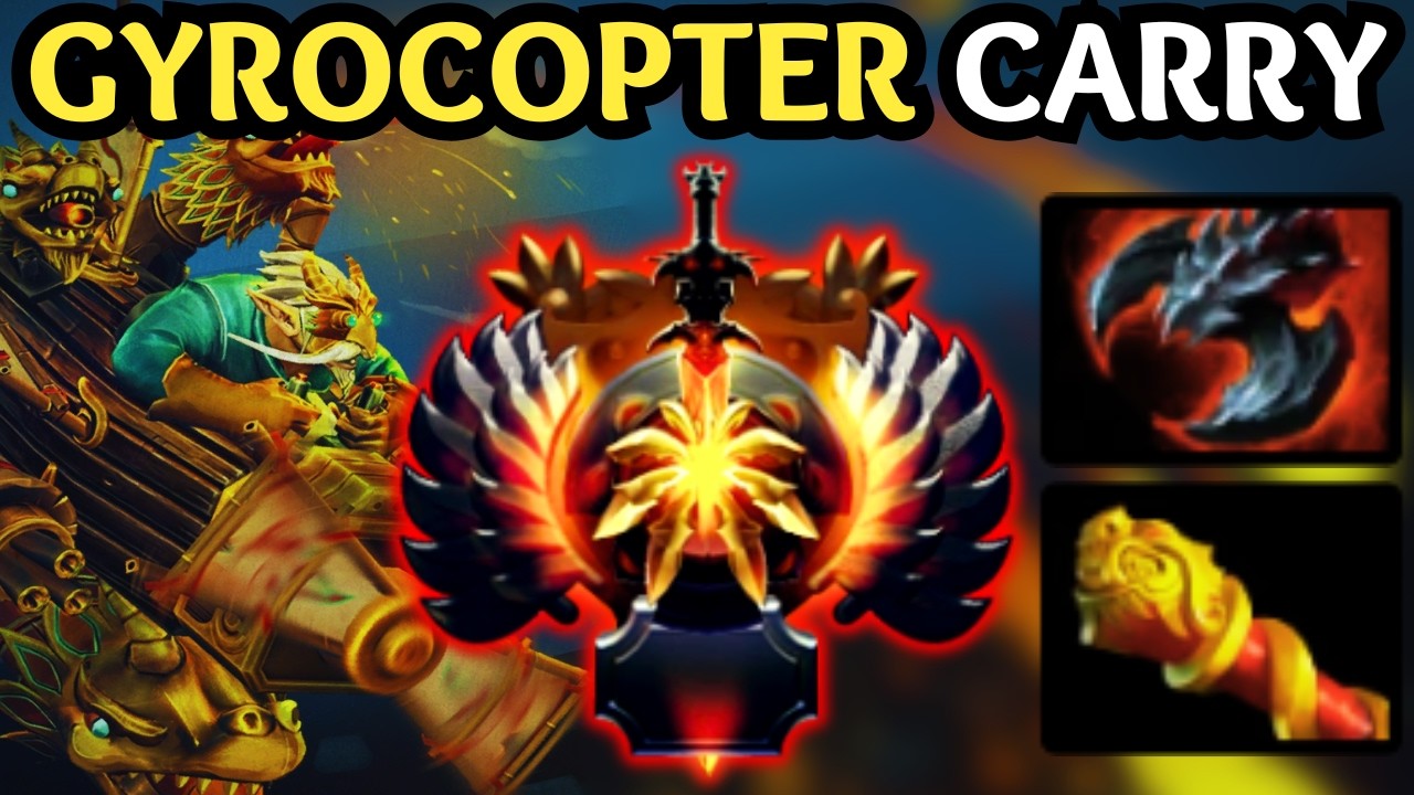 🔥 IMMORTAL GYROCOPTER CARRY — HIGH IMPACT EVERY GAME 🔥 DOTA 2