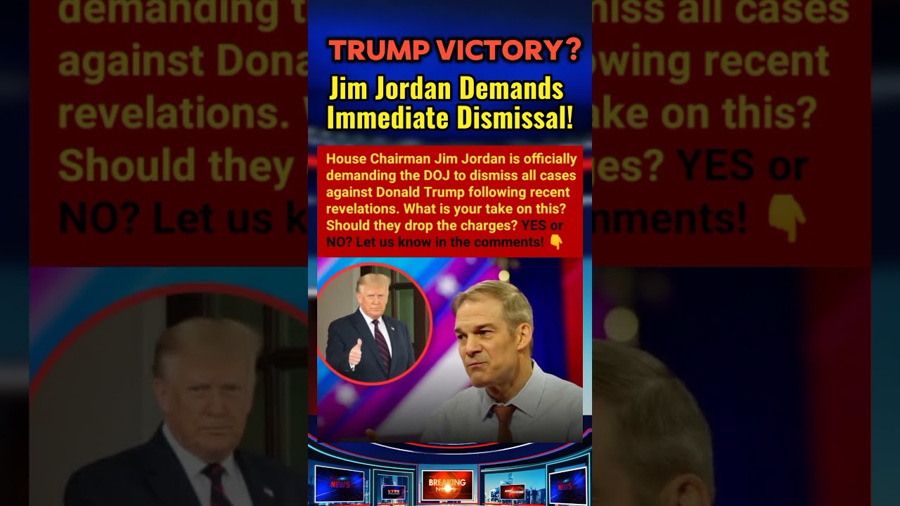 UPDATE: House Chairman Jim Jordan Sends Major Demand To DOJ