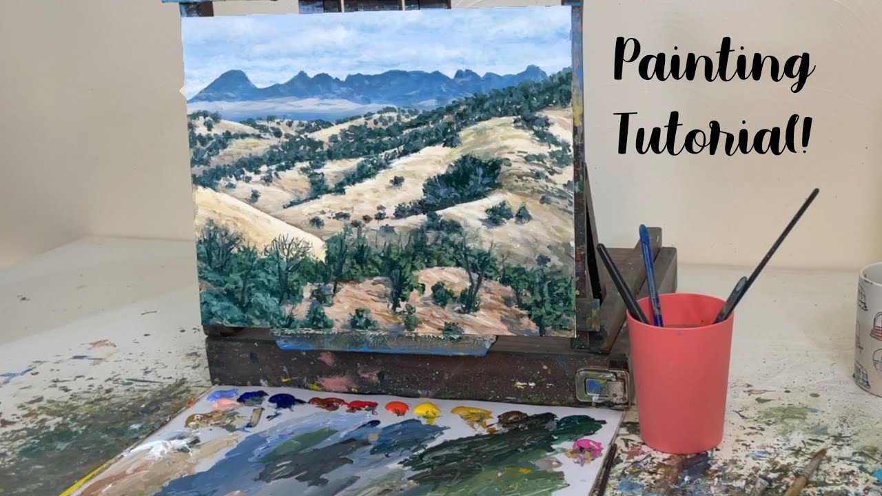 California Landscape Acrylic Painting Tutorial