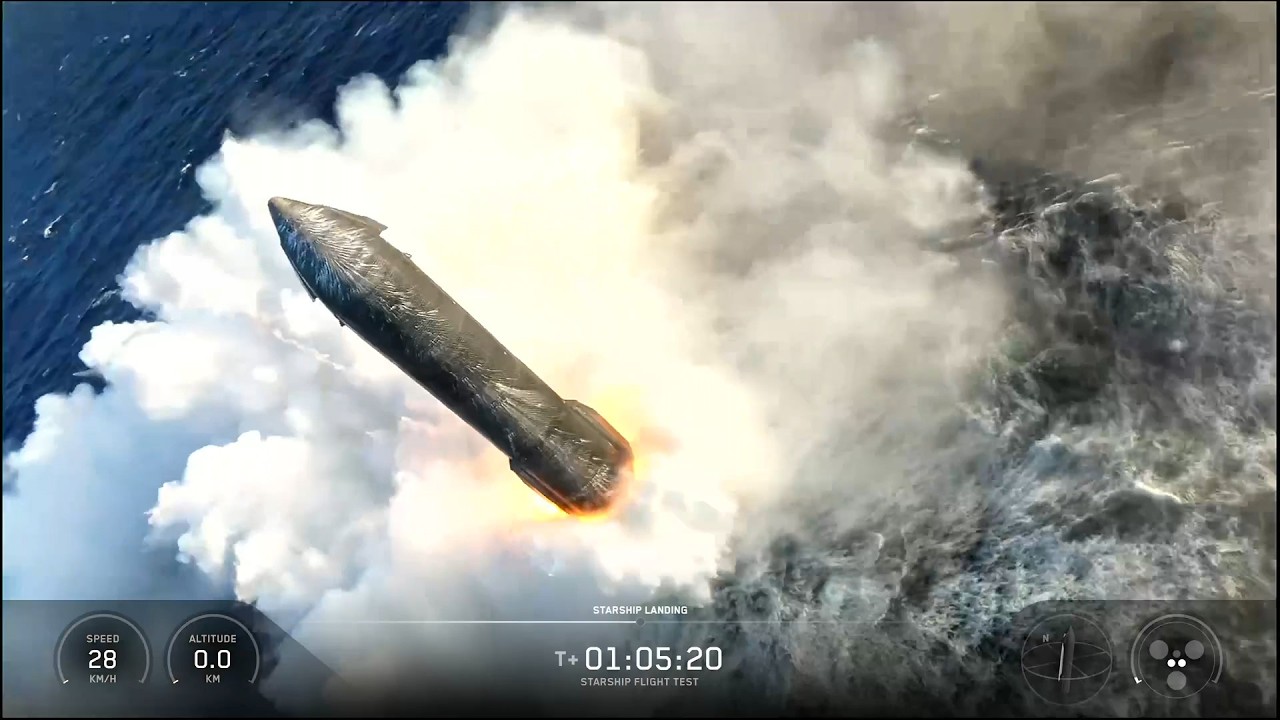 Starship reentry and landing, 24 July 2026