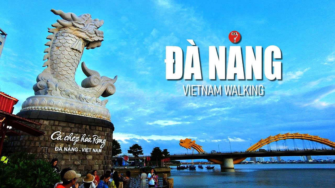 Han River Evening Light Up - Walk in Da Nang, Vietnam 🇻🇳 | Travel Vietnam 🇻🇳 - Du Lịch Việt Nam [4K]