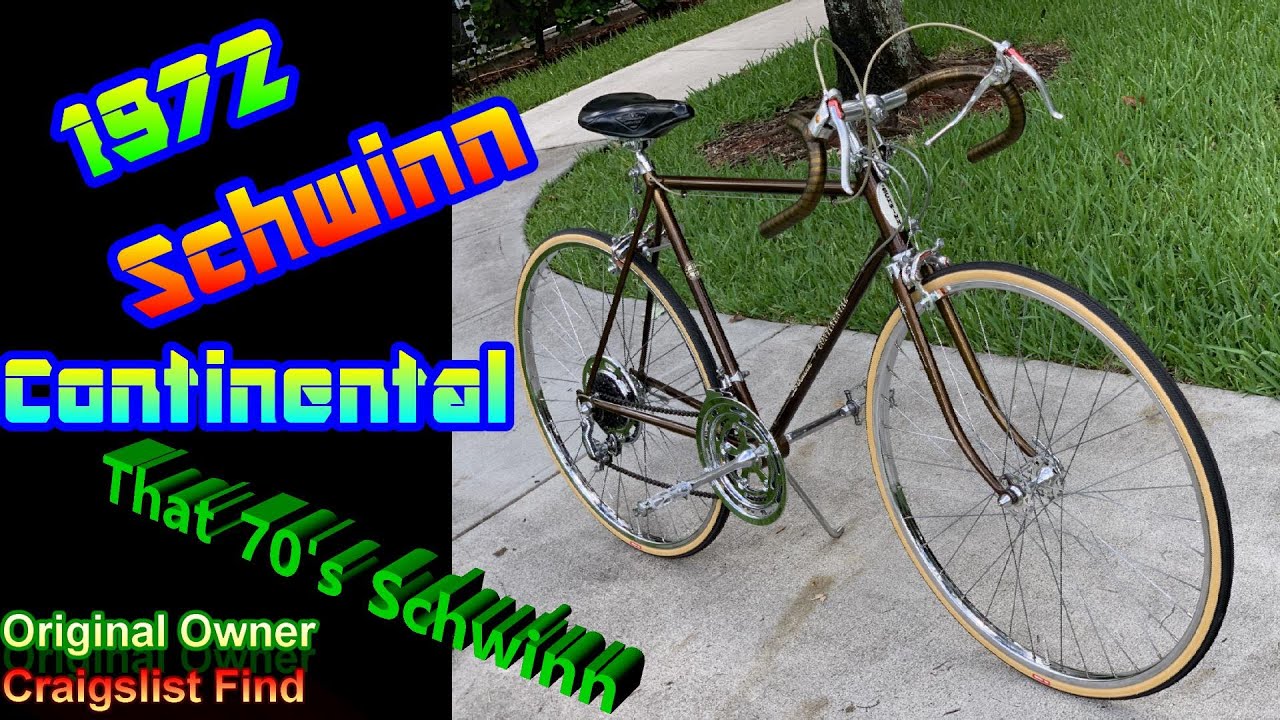 1972 Schwinn Continental Original Owner Craigslist Find
