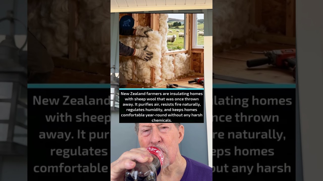 New Zealand Farmers Are Insulating Homes With Sheep Wool That Was Once Thrown Away.