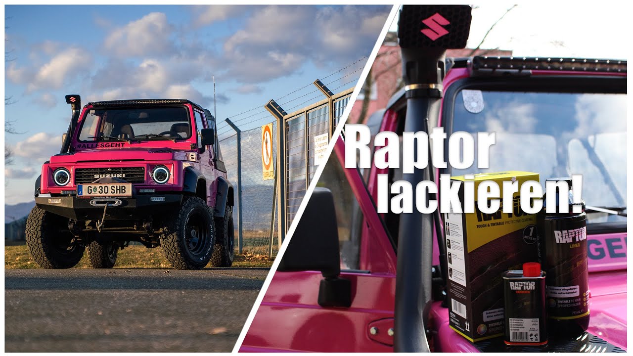 RAPTOR-Lackierung!!!| Suzuki Samurai Innenraum Raptor lackieren | DIY Raptor lackieren?| Offorad!!!