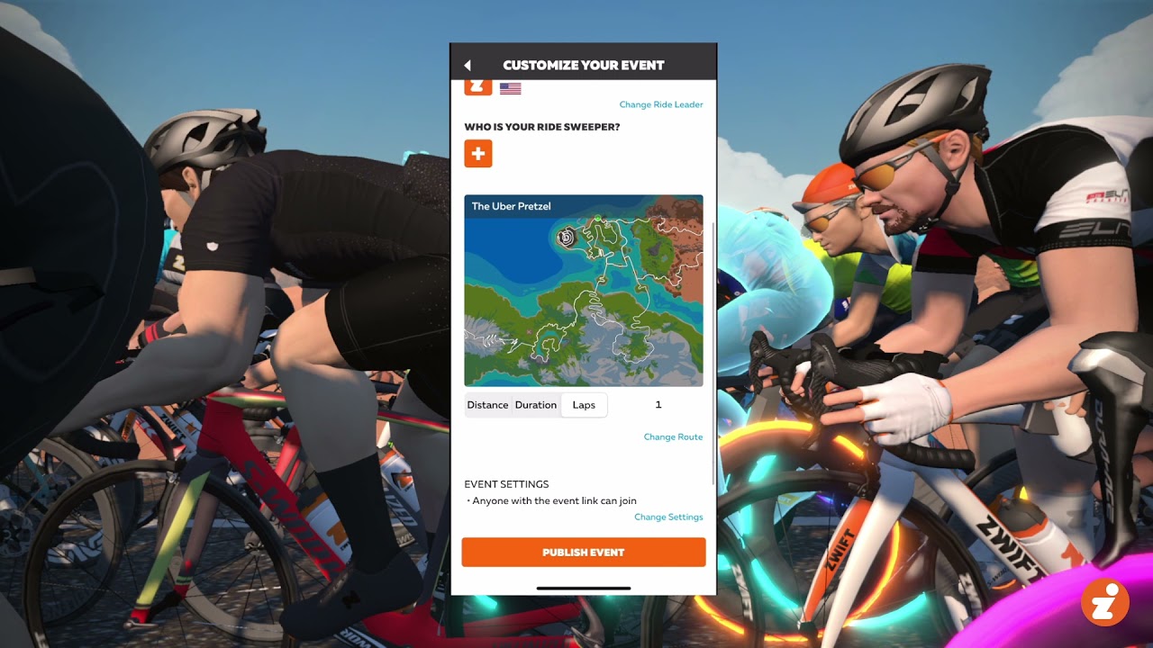 Как создать свое первое мероприятие клуба Zwift