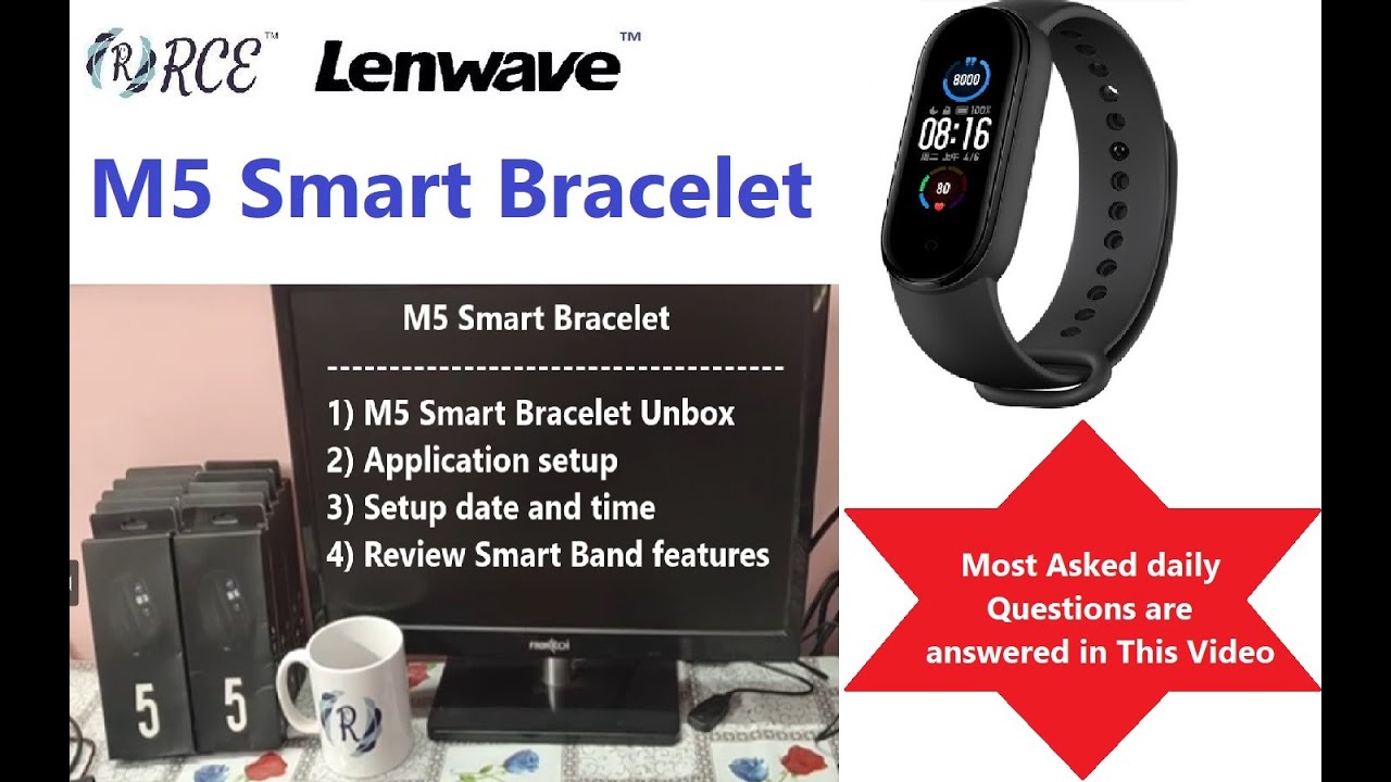 M5 Smart Band  - unbox, Date/time setup, feature review and Answers of most commonly asked question