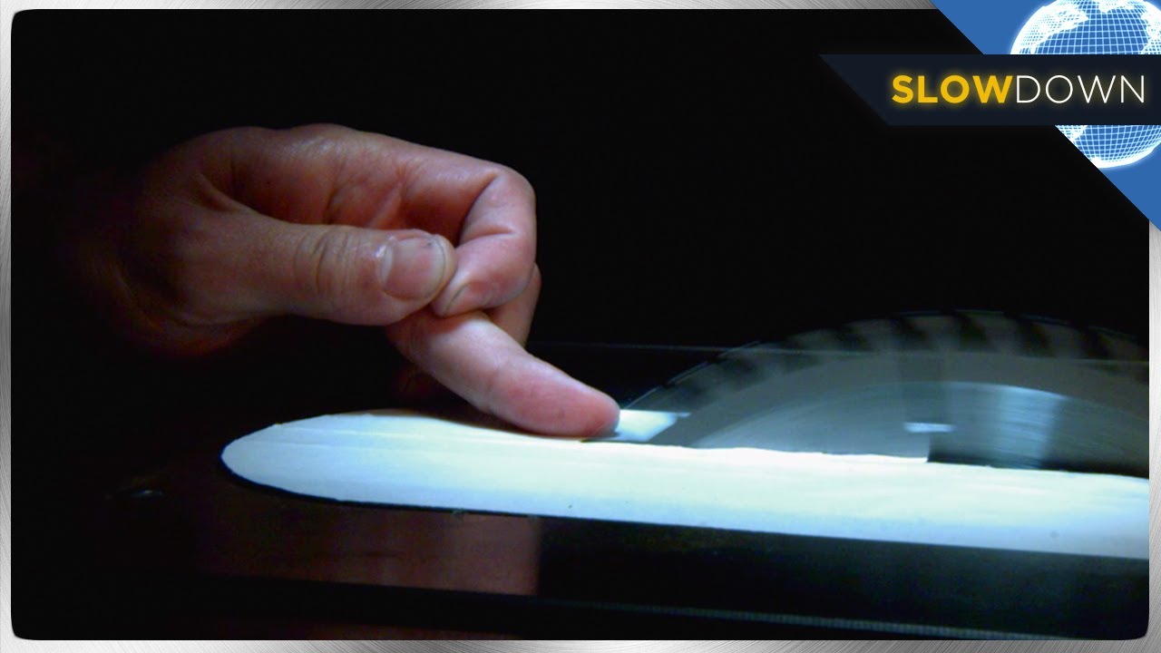 A Finger Gets Too Close to a Saw Blade IN SLOW MOTION!