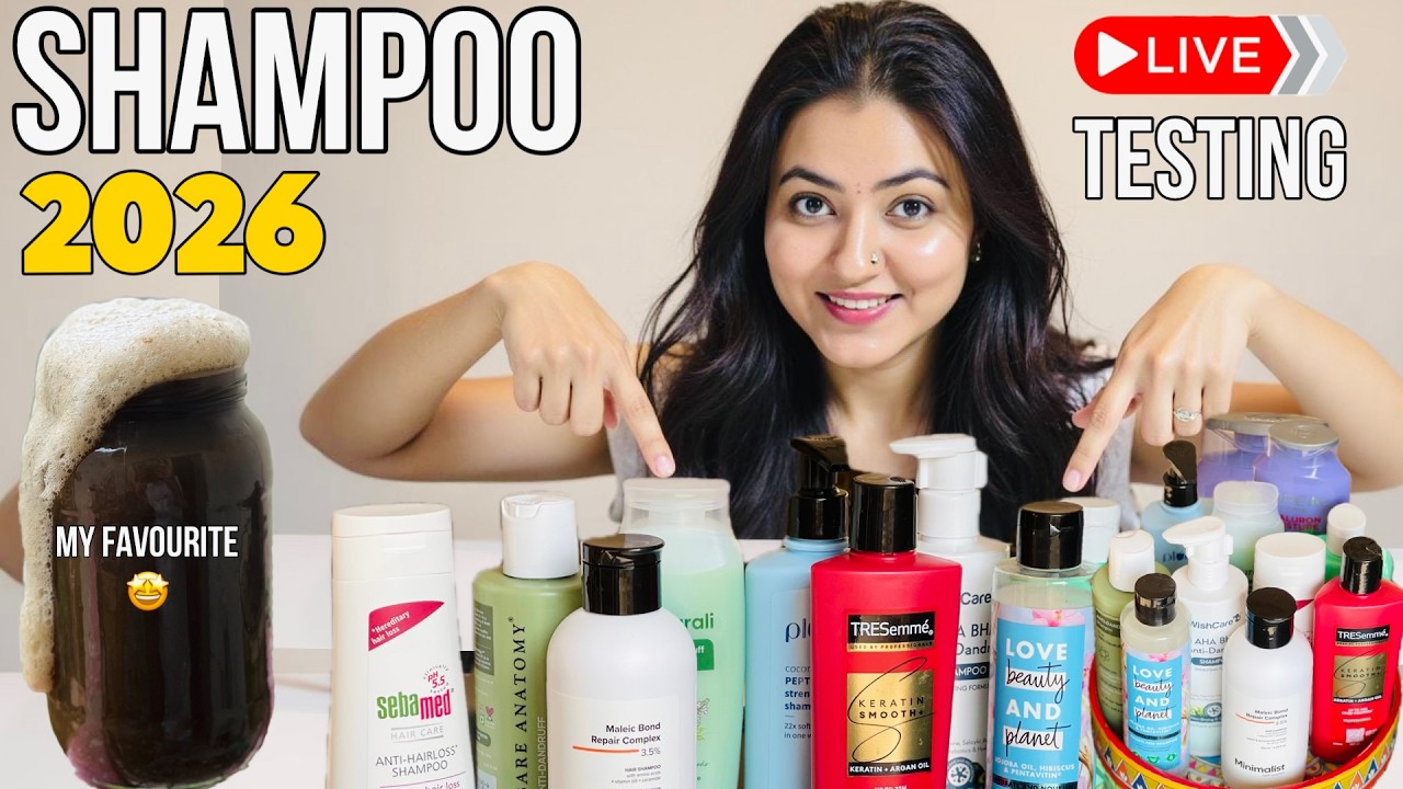 Best Shampoo for Every Hair Type 😱 | No Hair Fall? Sulphate-Free? 10 Shampoos Tested!
