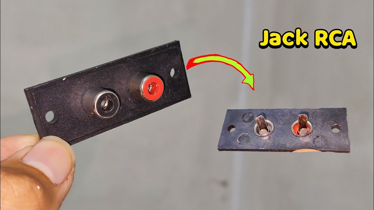 Cara memasang jack RCA pada power amplifier