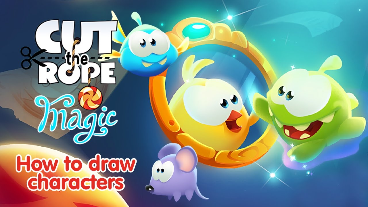 How to draw Nommies (Cut the Rope) - All episodes