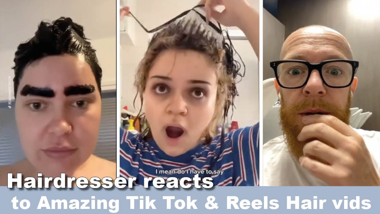 Парикмахер РЕАГИРУЕТ на УДИВИТЕЛЬНЫЕ преображения волос и неудачи в TikTok и Reels!