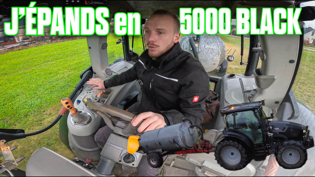 🤠 J'ÉPANDS le LISIER en DEUTZ BLACK & petite CITERNE de 5000 L !