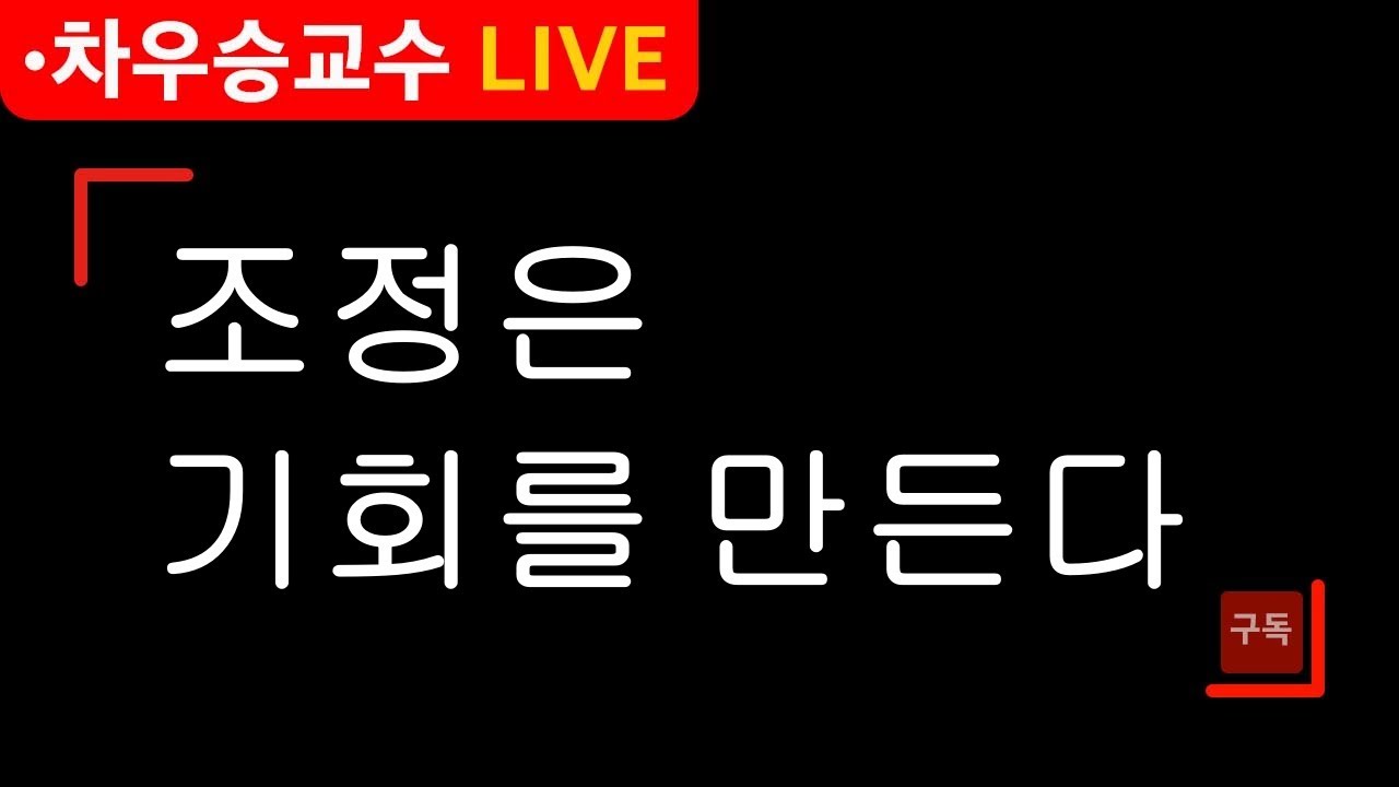 [차우승교수] 조정은 기회를 만든다  | #삼성전자 #로봇관련주 #ai관련주 #코스닥