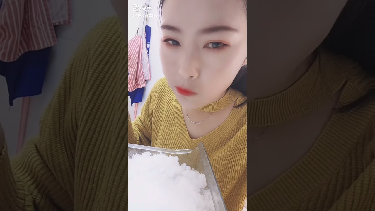 FREEZER FROST EATING [Ice ASMR] #8