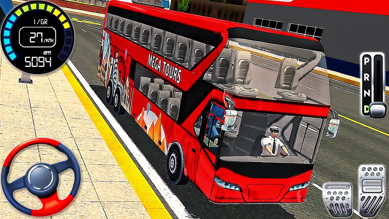 City Bus Driving Simulator 3D - Real Coach Bus Driver - Android GamePlay