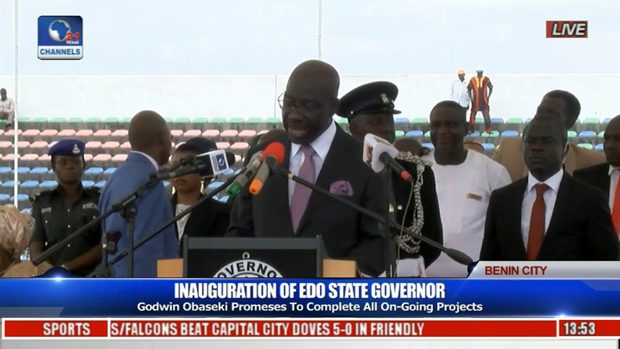Obaseki Sworn In As 5th Civillian Governor Of Edo As Oshiomhole Bows Out Pt 18