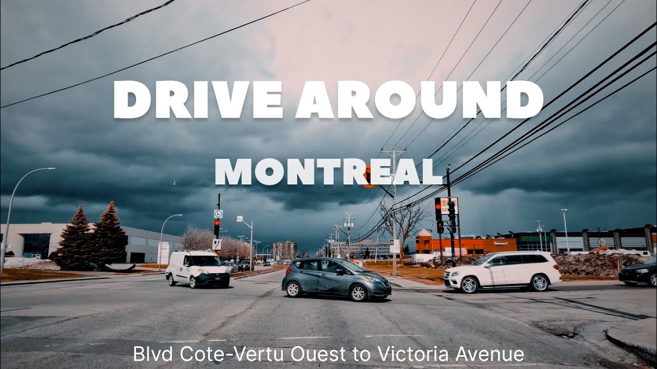 Facing the Storm.  From Cote Vertu to Victoria Ave. [4K]