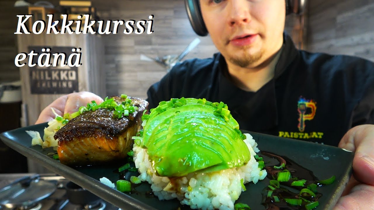 Etäkokkikurssi: sushia ilman rullaa ja kakkua ilman vuokaa