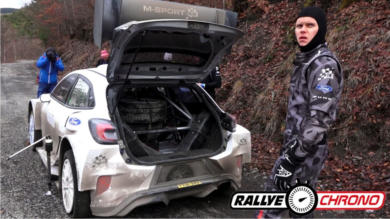 BEST OF Test WRC Rallye Monte Carlo 2023 - Tänak & Loubet - Ford Puma Hybrid Rally1 FLAT OUT