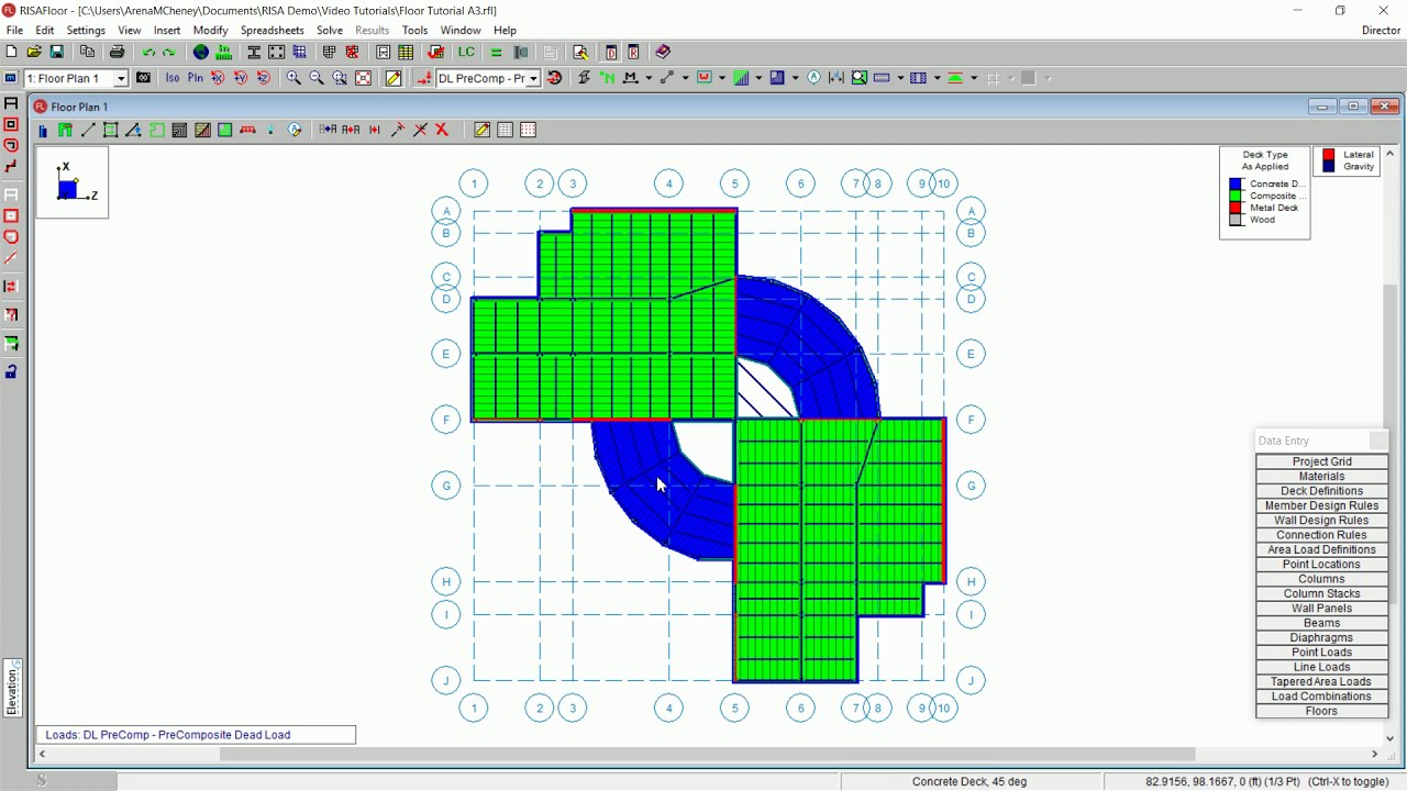 RISAFloor - Video Tutorial, Part 3