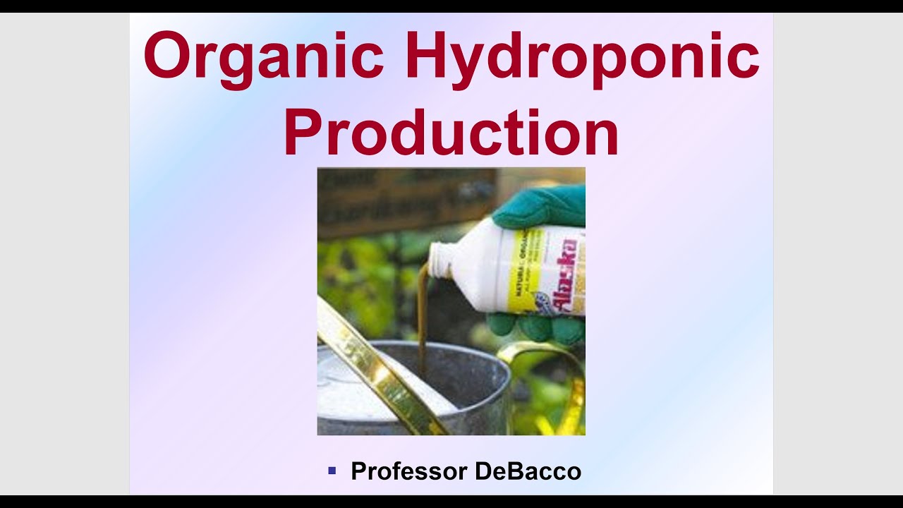 Organic Hydroponic Production
