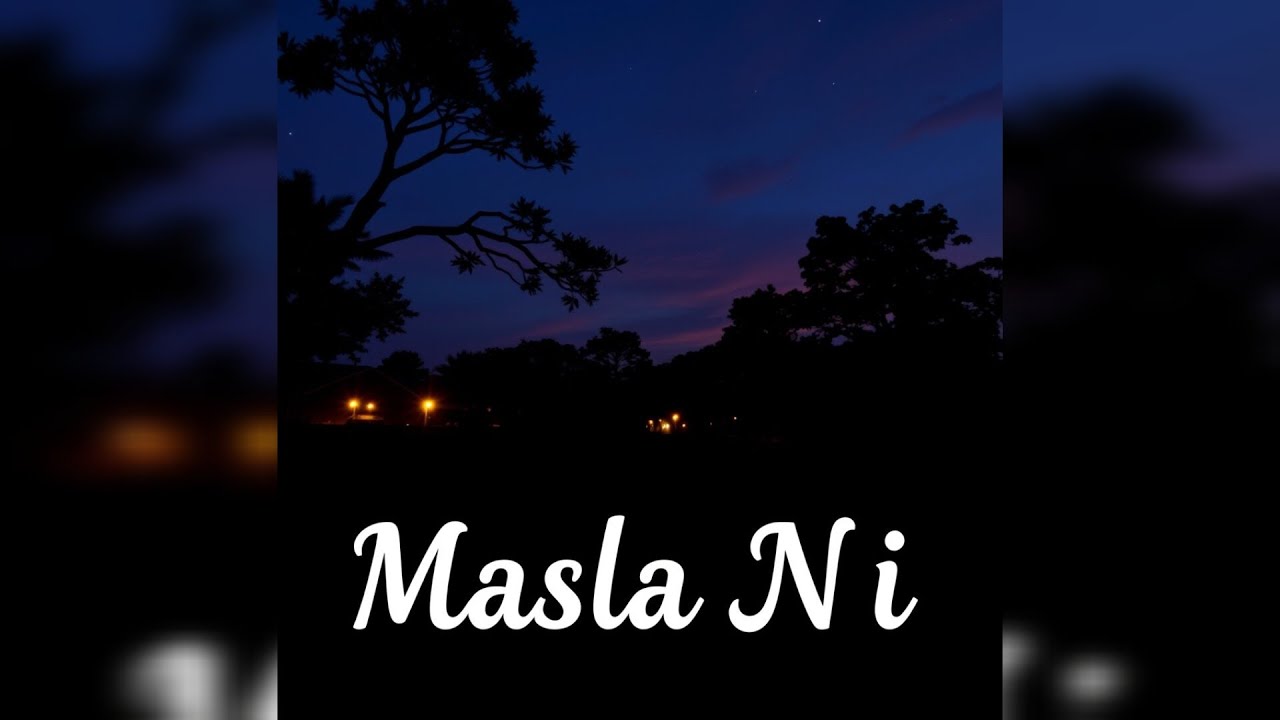 Masla Ni - Mr Shariq (Official Audio)