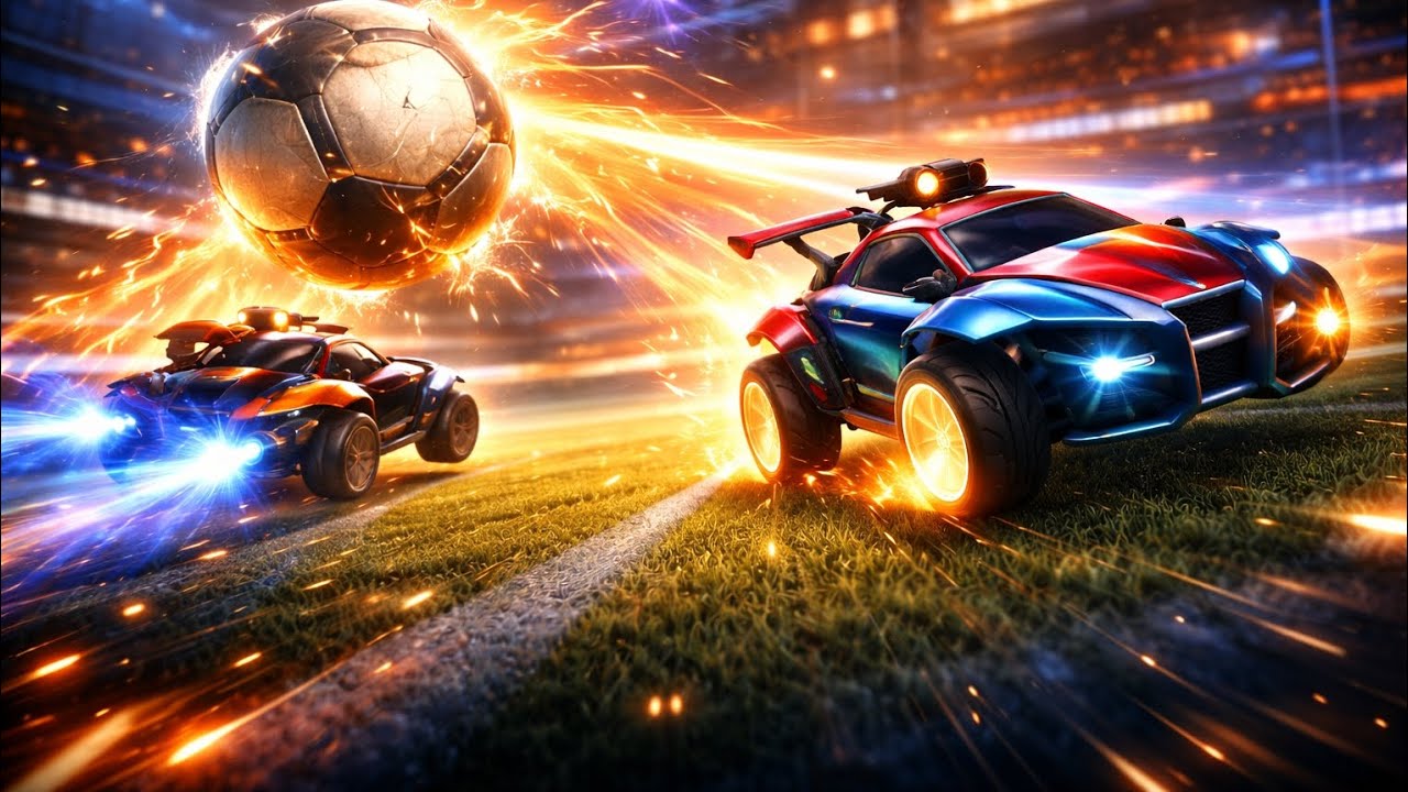 ايش يصير لو تلعب مع واحد اول مرة يلعب روكت ليق🔥🤔