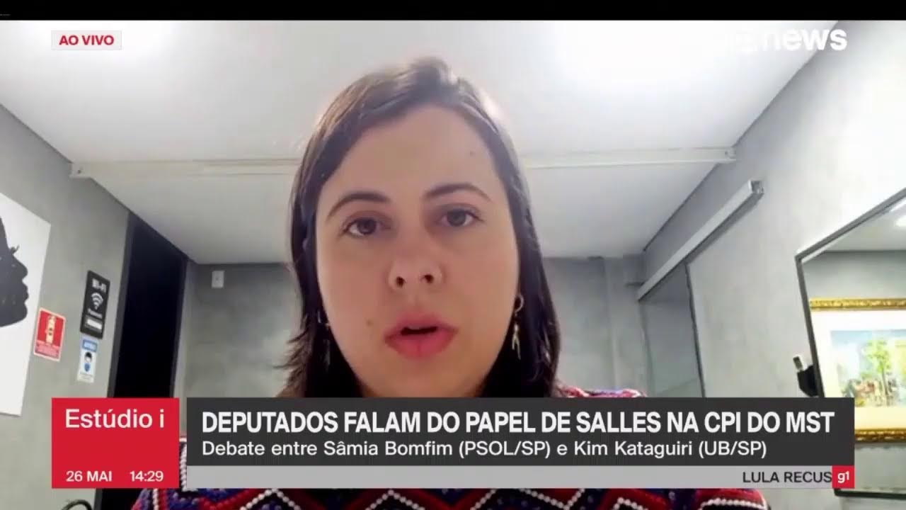 AO VIVO na GloboNews: Sâmia Bomfim e Kim Kataguiri debatem sobre CPI do MST. #TôComMST