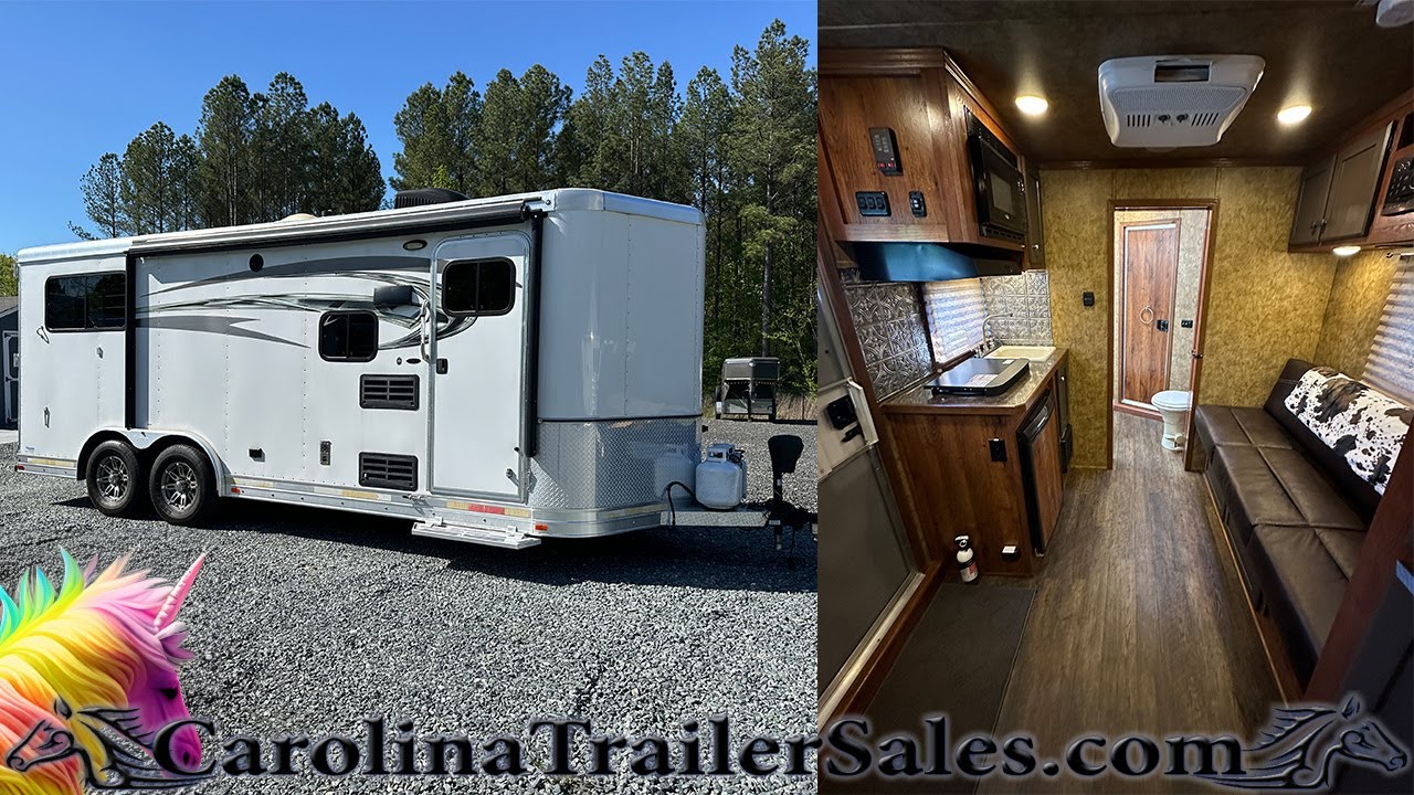 🦄Unicorn Alert!🚨 2017 Lakota | Full Living Quarter | 2 Horse Bumper Pull Trailer! 8 Wide 🤩
