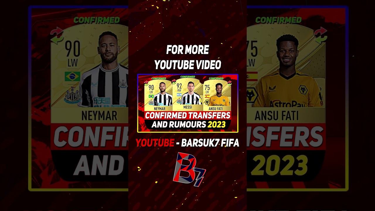 FIFA 23 ✸ NEW CONFIRMED TRANSFERS & RUMOURS! 💰😳 ft. MESSI, NEYMAR, Man&eacute;...etc
