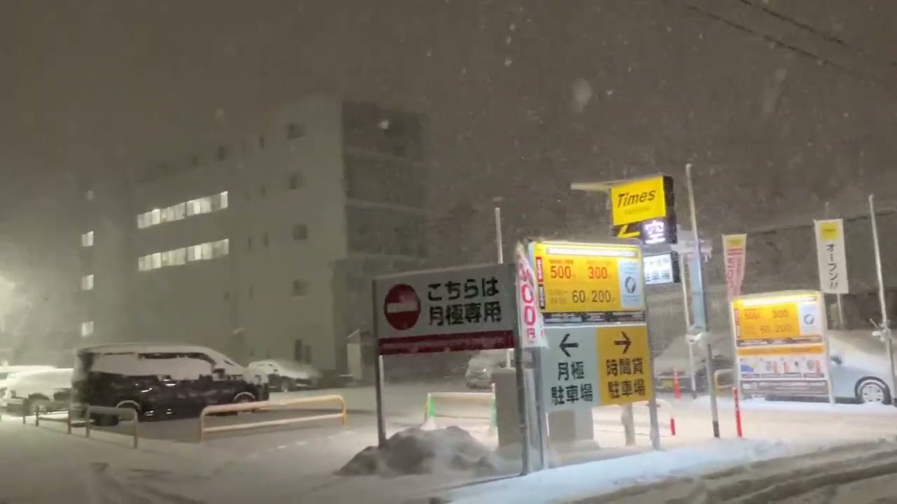 朝から吹雪ですよー。まだまだ降り続いています。この後1回目の雪かきが大変でした。