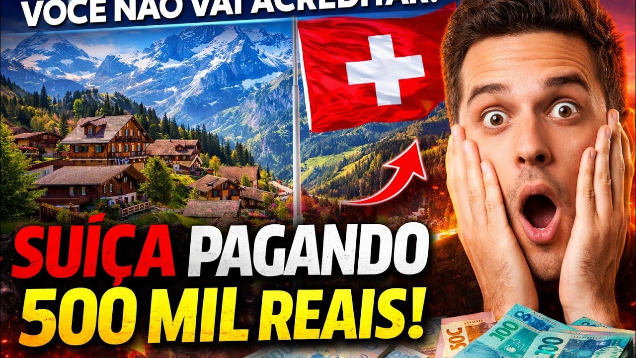 VOCE NAO VAI ACREDITAR  A SUICA ESTA PAGANDO  500 MIL REAIS PRA VOCE MORA  E TRABALHAR ! 