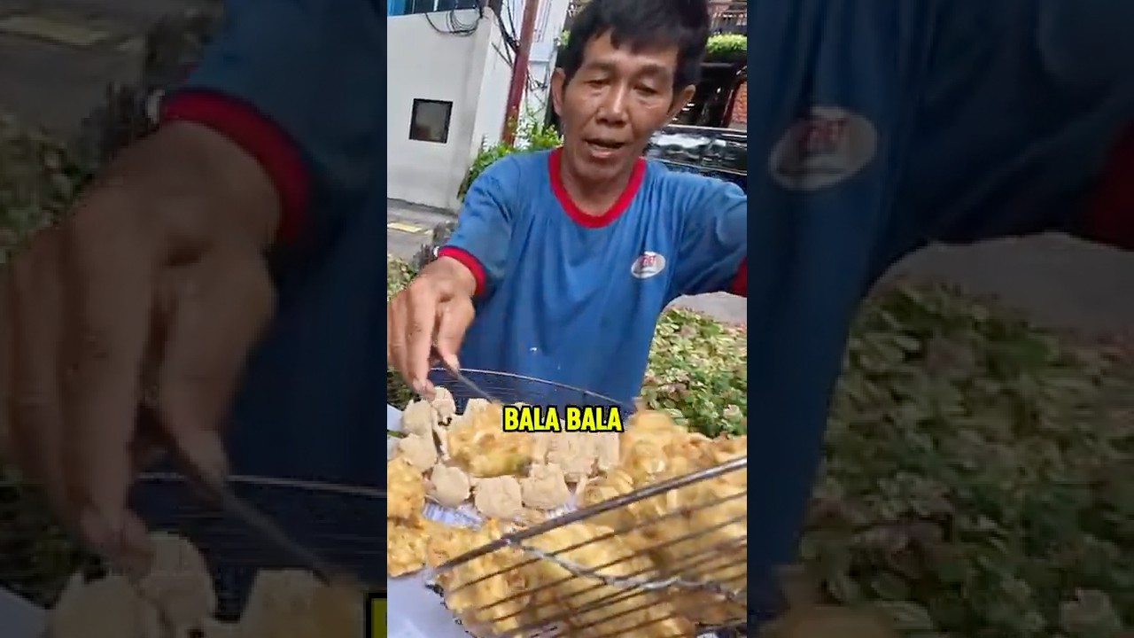 $0,12 Fried Street Snacks в Джакарте, Индонезия 🇮🇩 #streetfood #indonesia