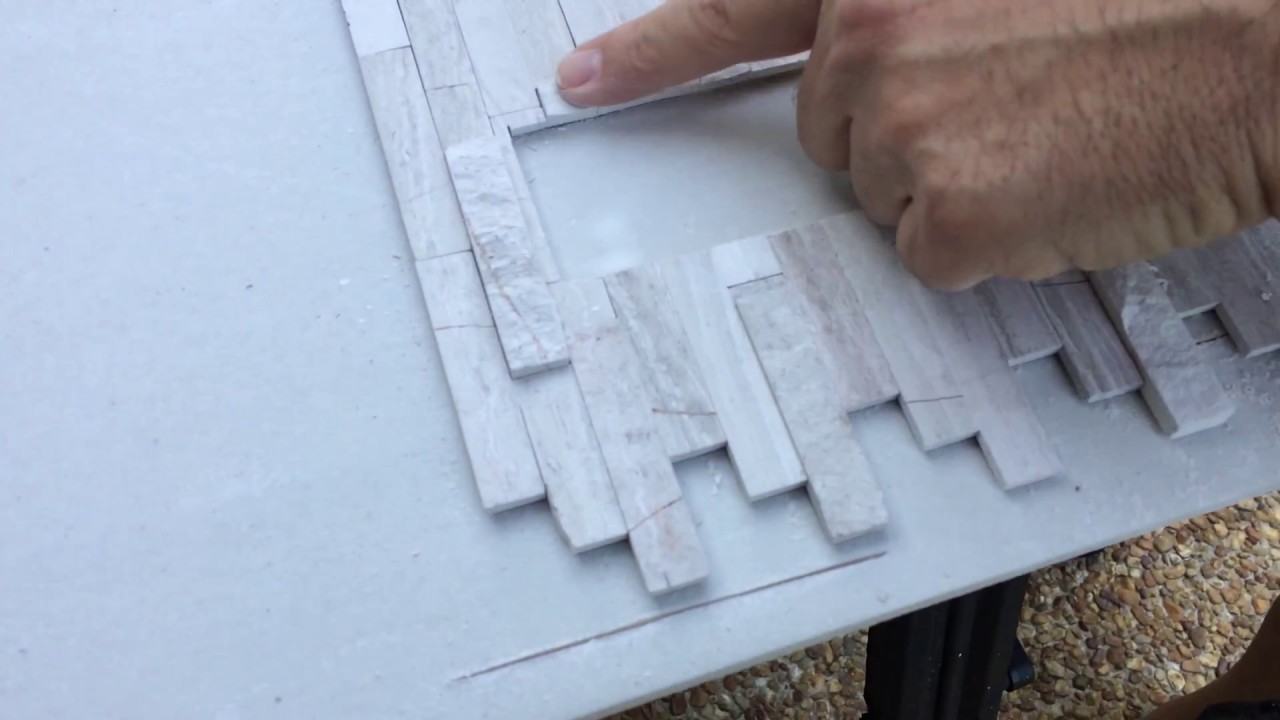 How to install kitchen counter top backsplash self adhesive ceramic Speed Tiles Video 3