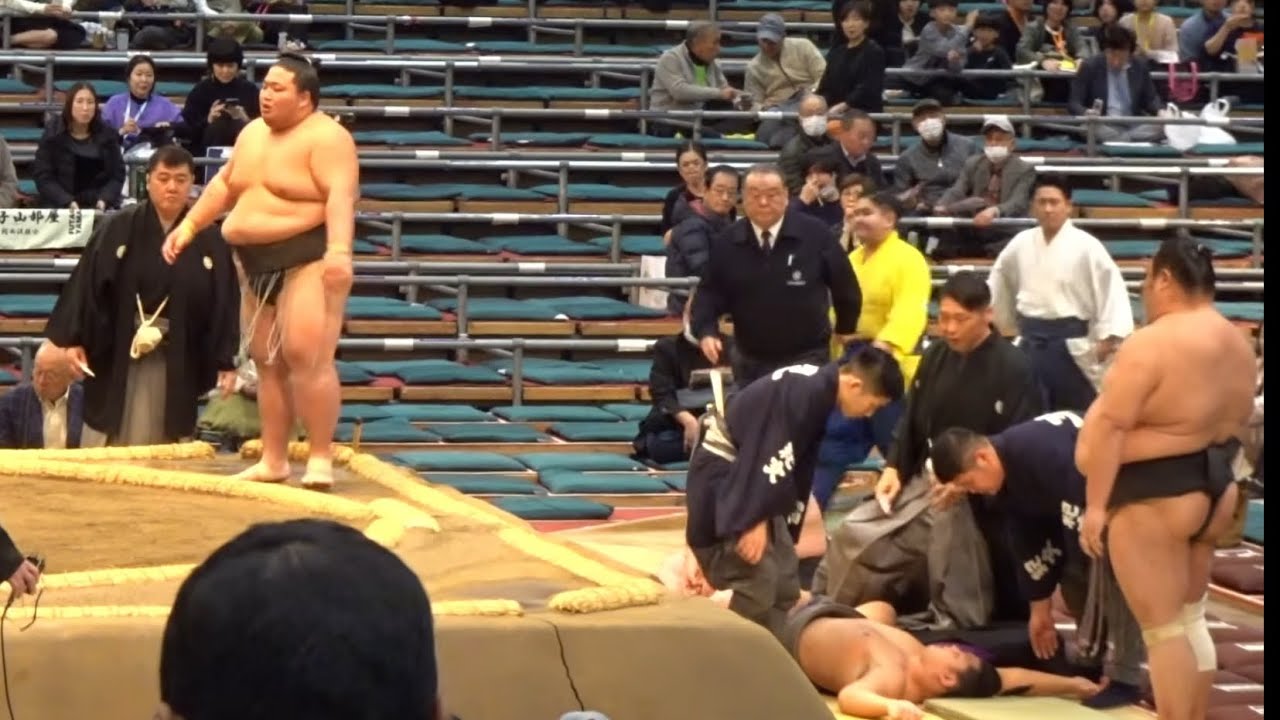 『場内 騒然のヒヤリな出来事』若雷vs大斧【大相撲令和8年3月場所】8日目 大阪場所【SUMO OSAKA DAY8】2026/3/15[ズーム]