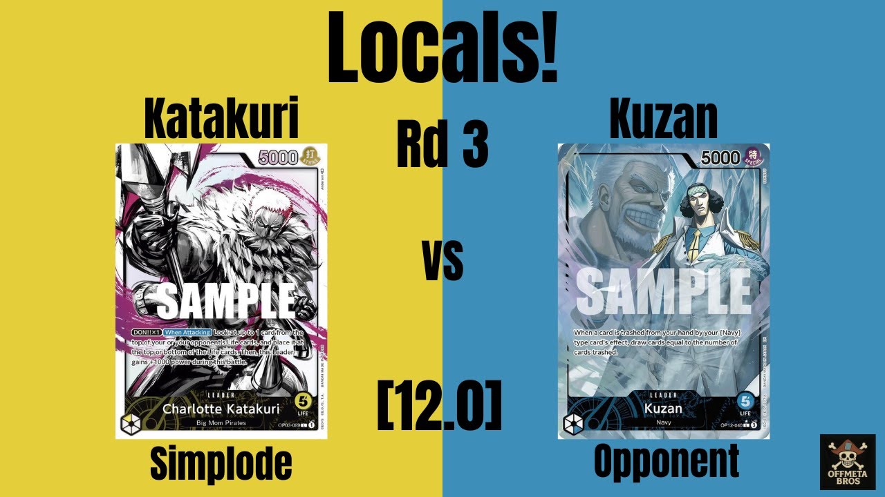 Is OP03 Y Katakuri still the GOAT in OP12!? | Locals Rd 3 vs OP12 Kuzan! | One Piece Card Game