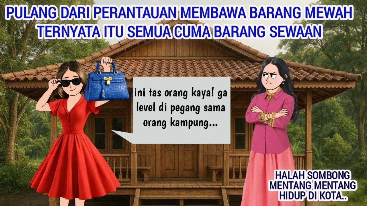 PULANG DARI PERANTAUAN MEMBAWA BARANG MEWAH TERNYATA ITU SEMUA CUMA BARANG SEWAAN