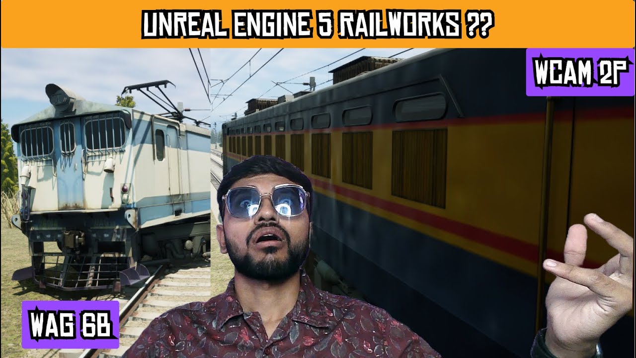 We were trying Indian Railway Addons in Unreal Engine 5 and then this happened ! | RAILWORKS | JINGO