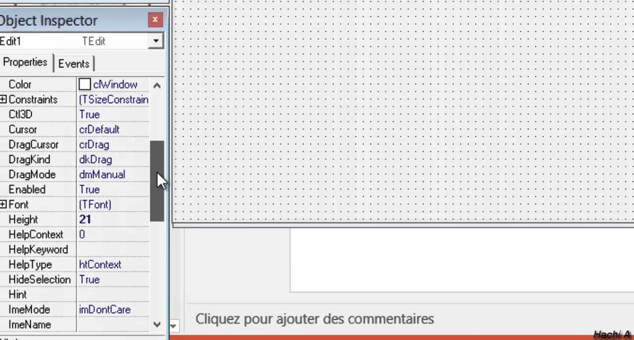 Delphi 7 edit properties