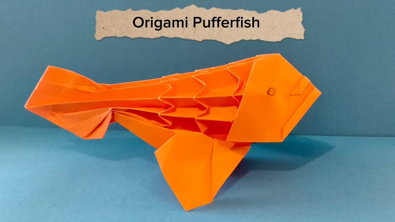 Origami Pufferfish Tutorial 🐡