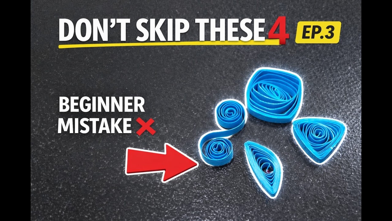 Ye 4 Quilling Shapes Nahi Aaye to Kuch Nahi Bana Paoge 😳 (EP.3)