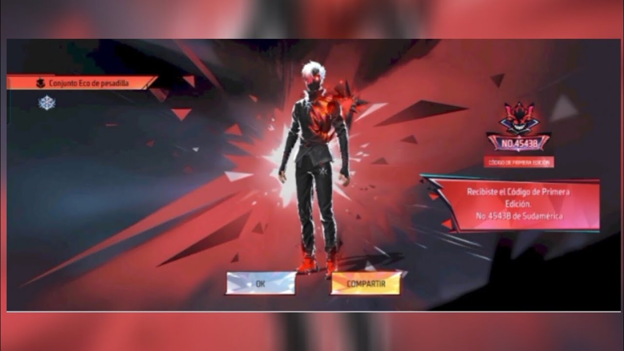 SACANDO EL NUEVO TRAJE LEGENDARIO-CONJUNTO ECO PESADILLA #freefire #garenafreefire #ff