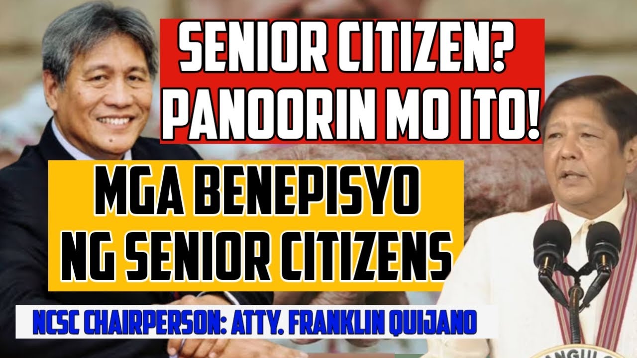 ALERTO ALL SENIORS 60 YEARS OLD PATAAS! PANOORIN MO ITO! SENIOR CITIZENS BENEFITS