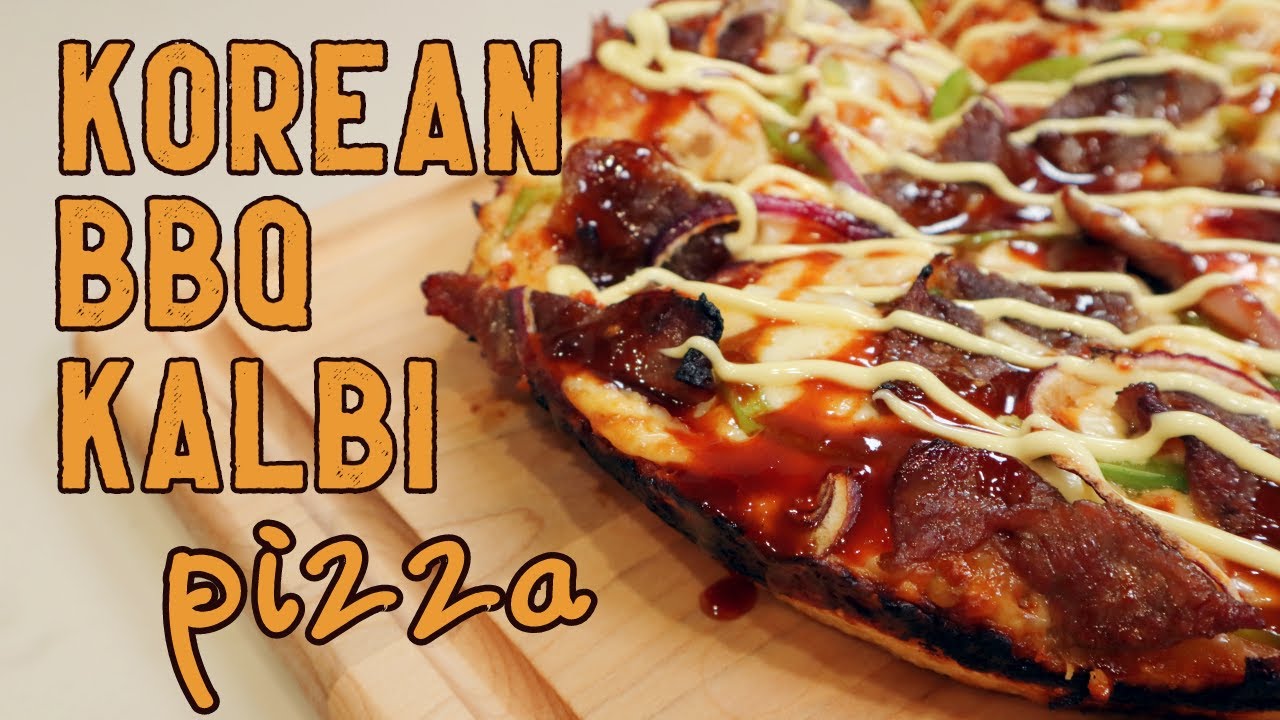 Spicy Korean BBQ Kalbi Pizza - Asian Fusion Beef Pizza