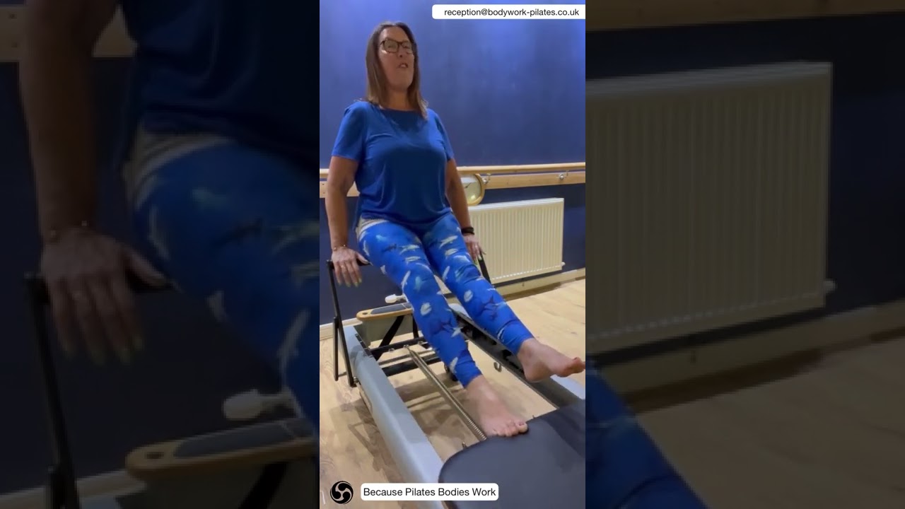 Knee rehab on the Pilates Reformer